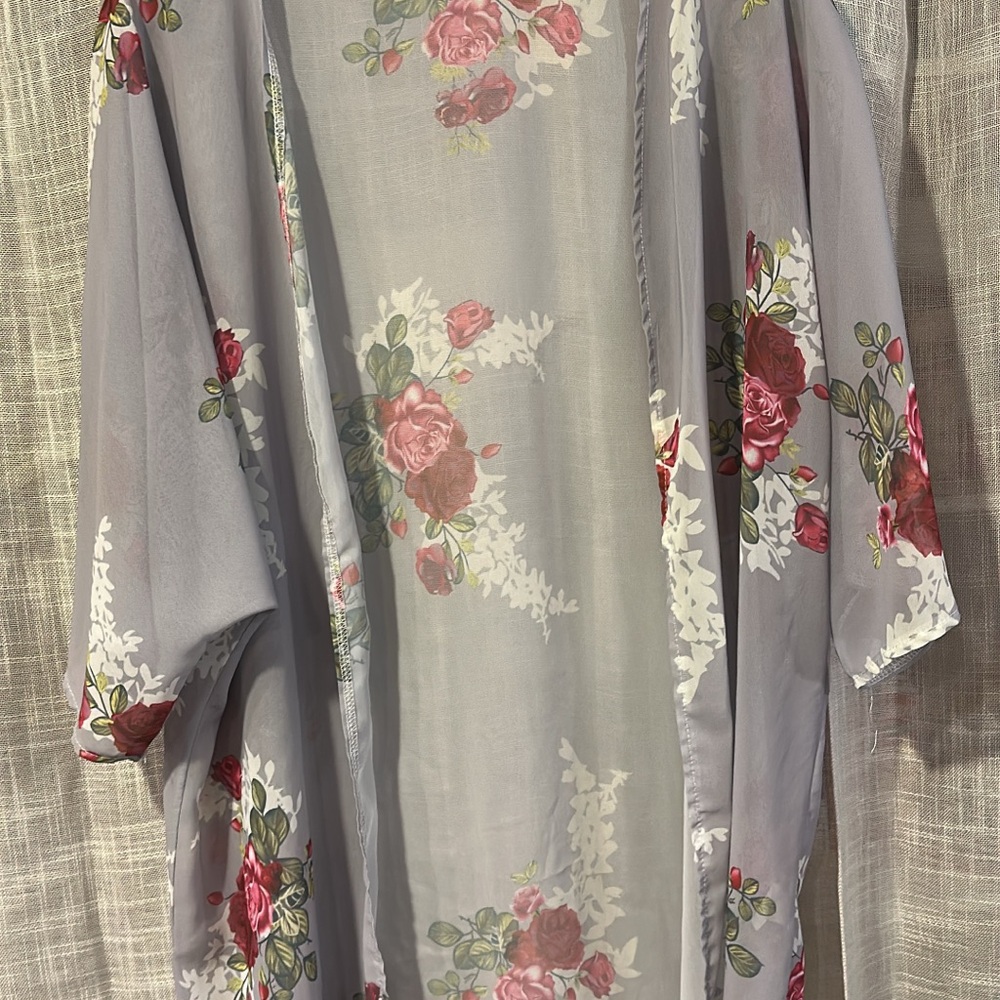 Floral Sheer Kimono
